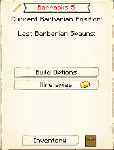 Barracks GUI