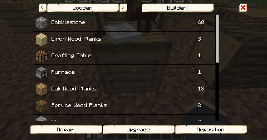 Upgrade Building GUI